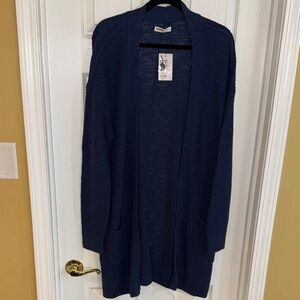 Sonoma Goods For Life Women's Moonbeam Blue Cardigan